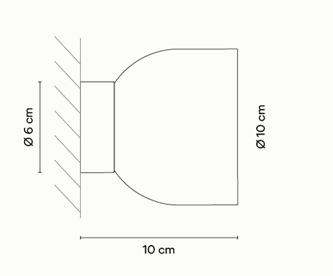 Технические данные и чертежи Бра Plusminus solo от Vibia