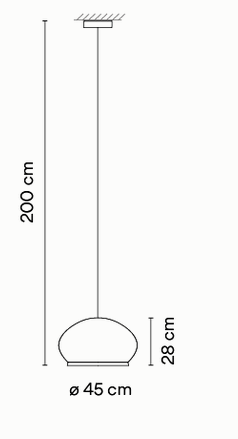 Технические данные и чертежи Потолочный светильник Knit от Vibia