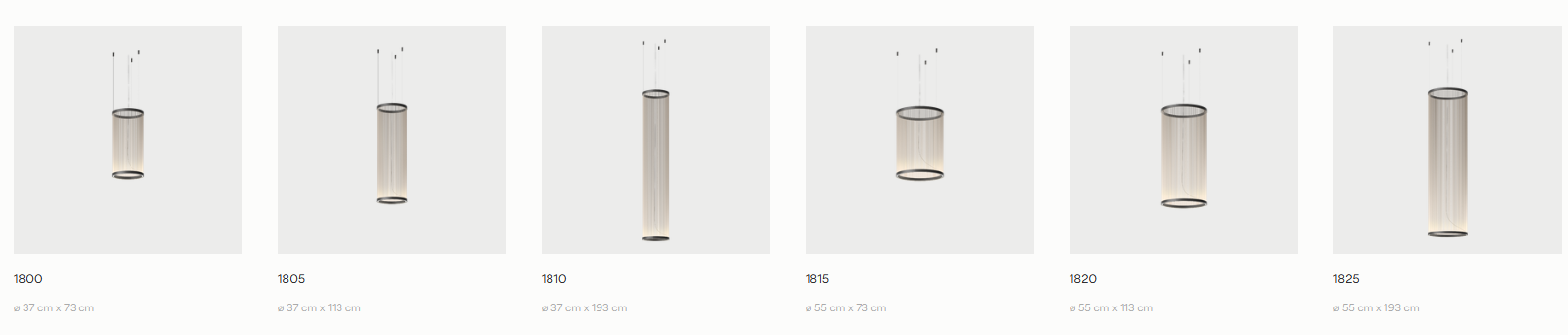 Технические данные и чертежи Потолочный светильник Array от Vibia