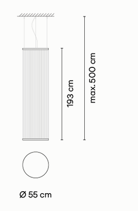 Технические данные и чертежи Потолочный светильник Array от Vibia