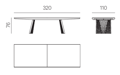 Технические данные и чертежи Обеденный стол Stealth Table, стул Ketch Chair, книжный стеллаж Bistrot, бар Frame Cabinet от фабрики Henge