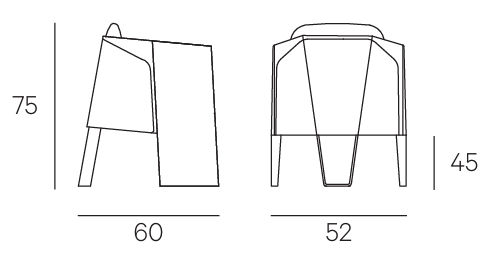 Технические данные и чертежи Обеденный стол Stealth Table, стул Ketch Chair, книжный стеллаж Bistrot, бар Frame Cabinet от фабрики Henge