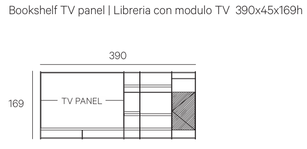 Технические данные и чертежи Модульный диван Hypnose Sofa, стеллаж Cage C от фабрики Henge