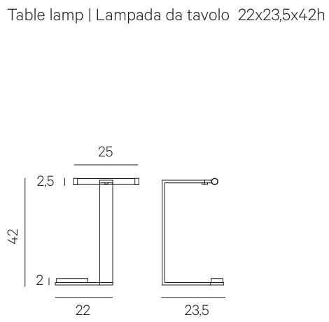 Технические данные и чертежи Диван Eclipse - журнальный столик Monolith Table - кофейный столик Poke Table от Henge
