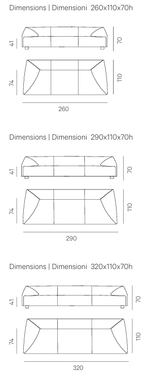 Технические данные и чертежи Диван Radical sofa и кофейный столик SR-table от фабрики Henge