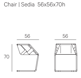 Технические данные и чертежи Обеденный стол Soprano и Strip chair от фабрики Henge
