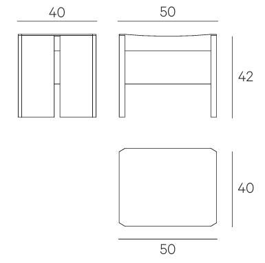Технические данные и чертежи Стул Rio Stool Henge