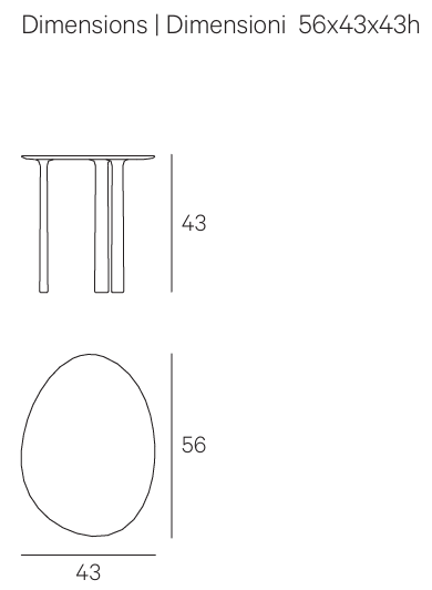 Технические данные и чертежи Журнальный столики Puddle Henge