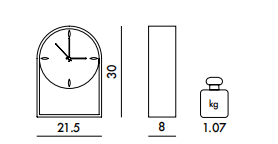 Технические данные и чертежи Часы Air du Temps Orologio от Kartell