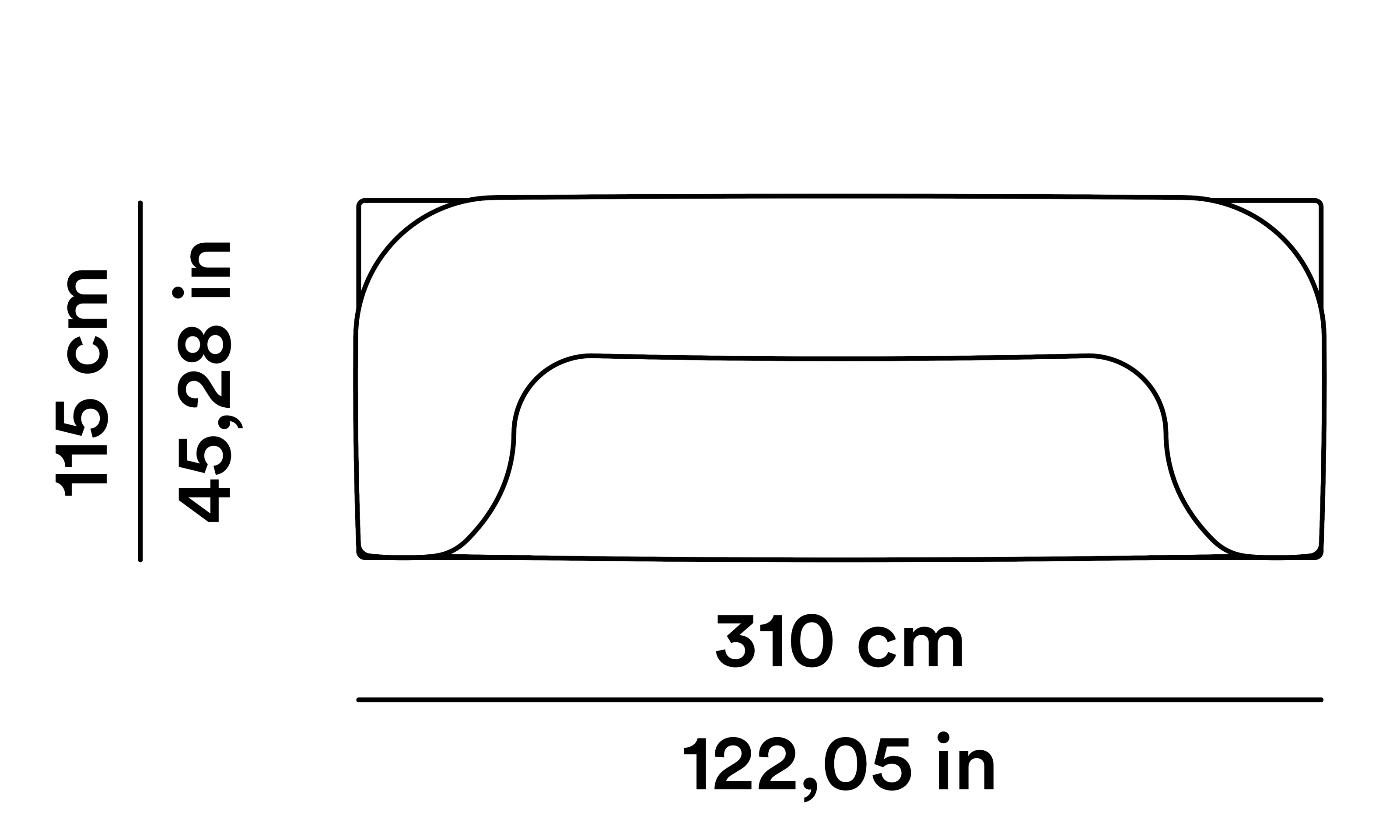 Технические характеристики и чертежи Tacchini Butter Технические характеристики и чертежи Tacchini Butter
