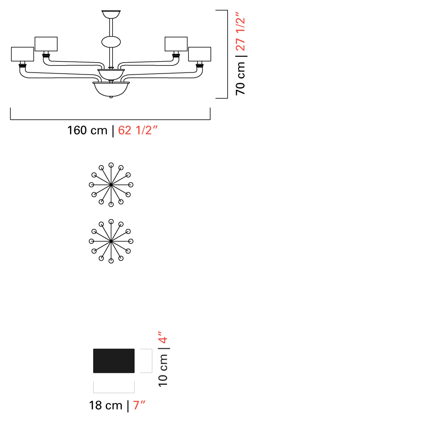 Технические характеристики и чертежи Barovier Toso Babylon Технические характеристики и чертежи Barovier Toso Babylon