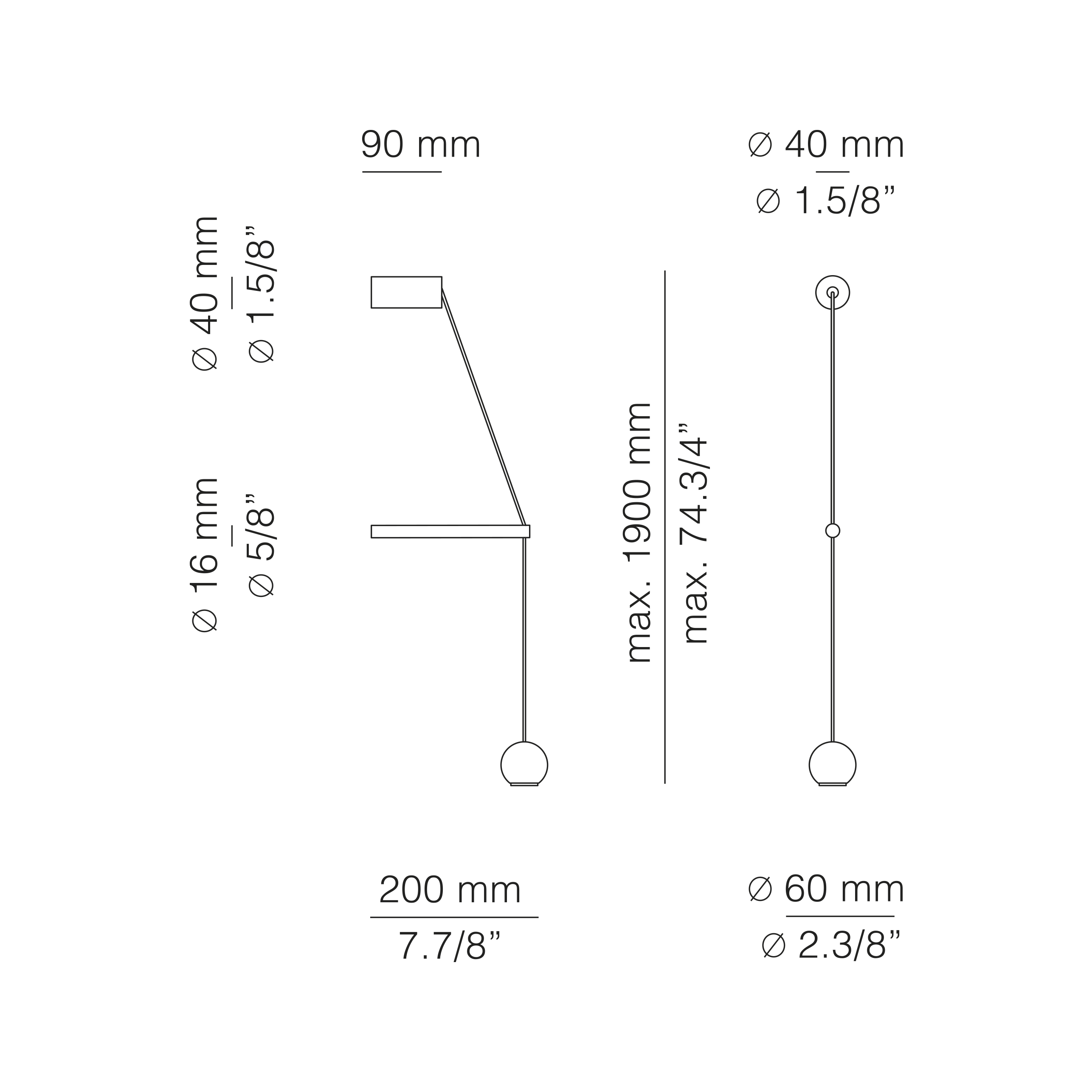 Технические характеристики и чертежи Estiluz Compass A-4071 Wall Lamp Технические характеристики и чертежи Estiluz Compass A-4071 Wall Lamp