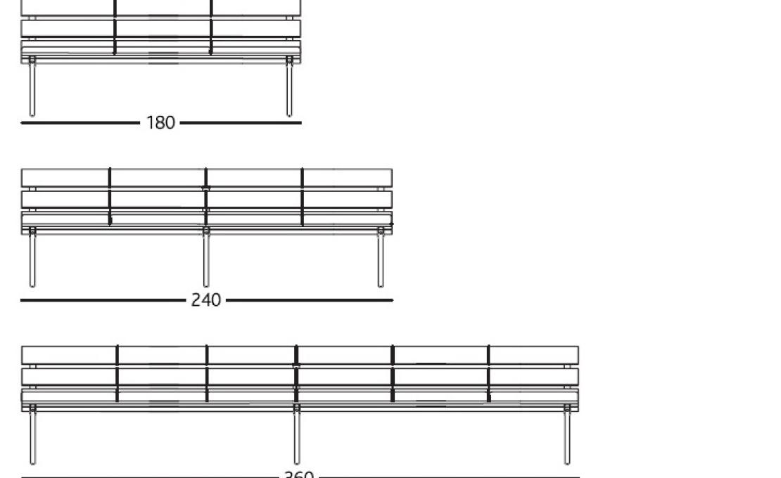 Банкетки от фабрики BD Barcelona Design модель BENCHB-BENCH