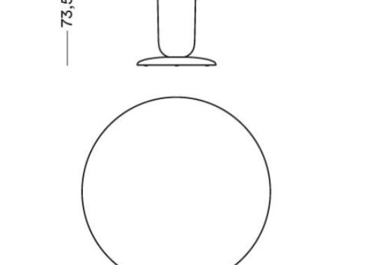 Стол круглый от фабрики BD Barcelona Design модель EXPLORER4\