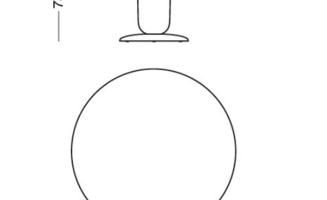 Стол круглый от фабрики BD Barcelona Design модель EXPLORER4\