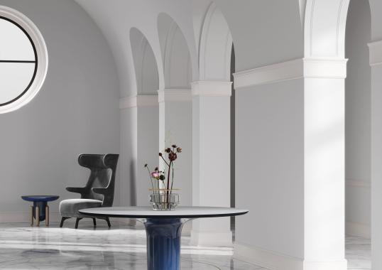 Стол круглый от фабрики BD Barcelona Design модель EXPLORER4\