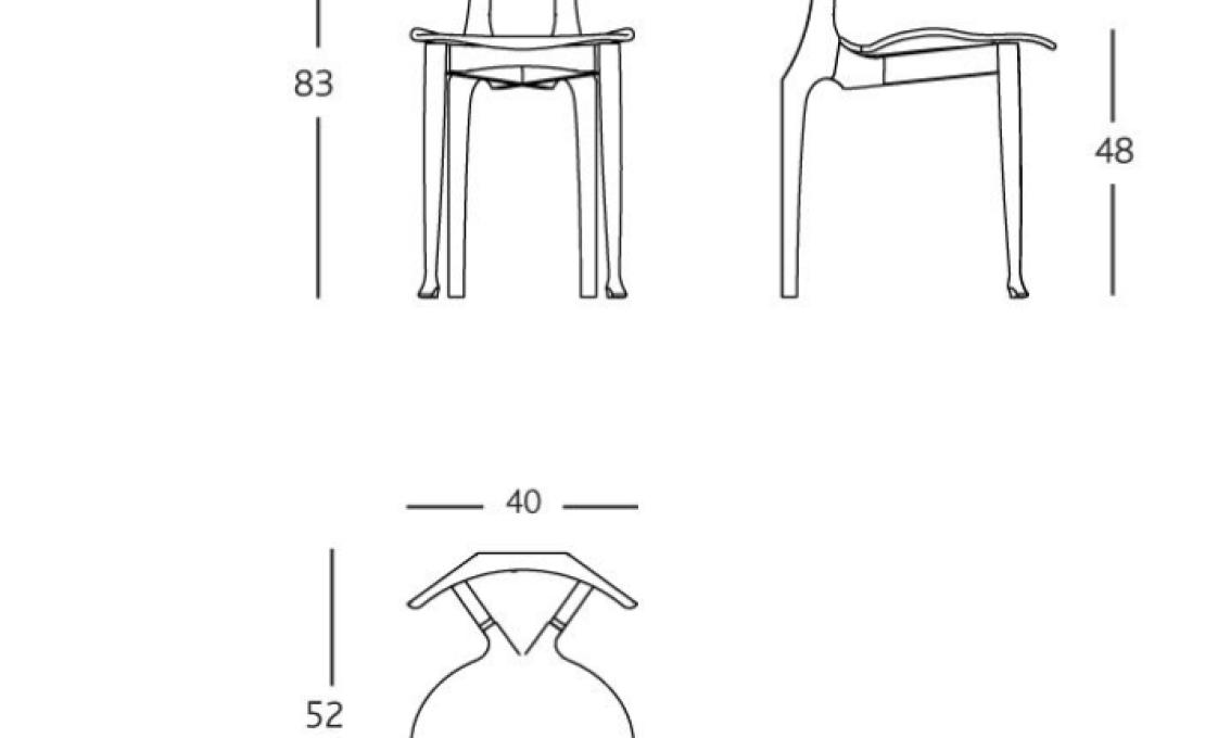 Стул от фабрики BD Barcelona Design модель GAUTTFR