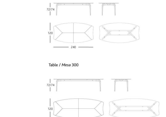 Стол BD Barcelona Design GAUM2400P13S13 image 3