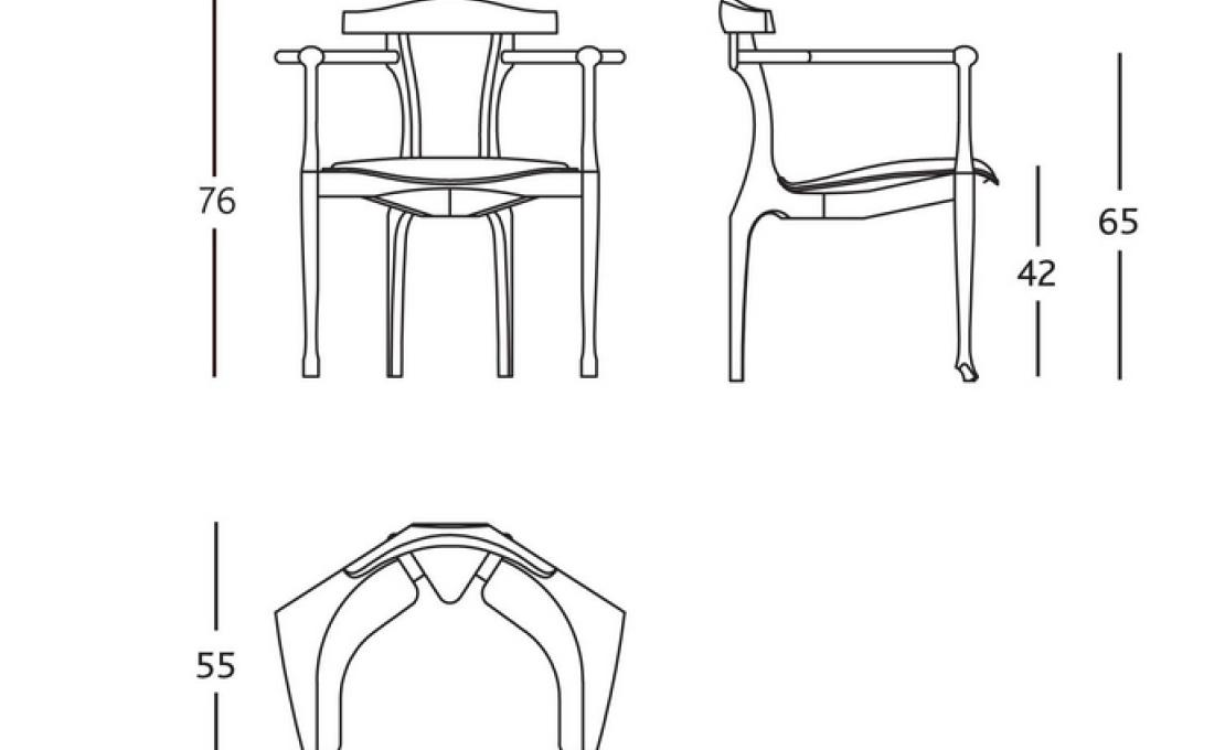 Кресло от фабрики BD Barcelona Design модель GAUBUFR-EASY
