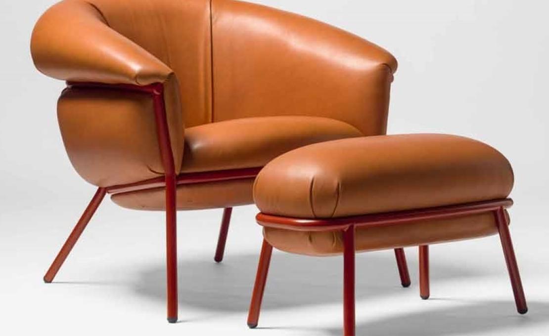 Кресло от фабрики BD Barcelona Design модель Grasso Arm
