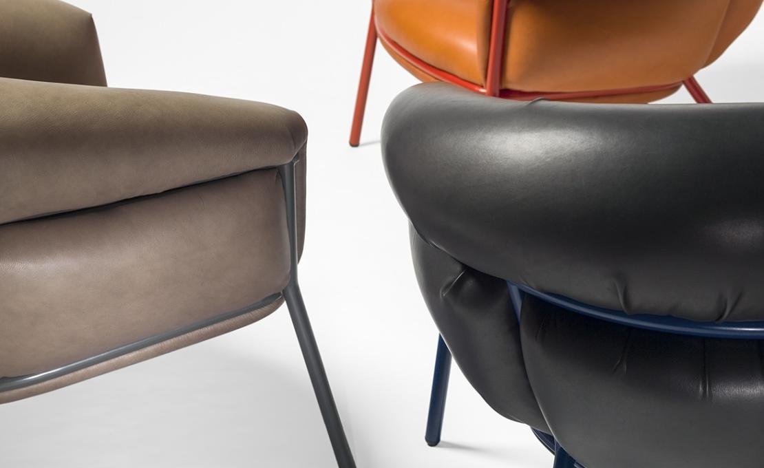 Кресло от фабрики BD Barcelona Design модель Grasso Arm