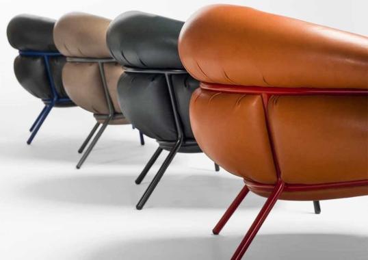 Кресло от фабрики BD Barcelona Design модель Grasso Arm