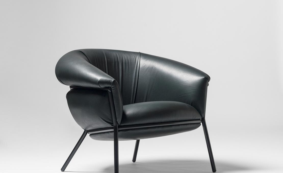 Кресло от фабрики BD Barcelona Design модель Grasso Arm