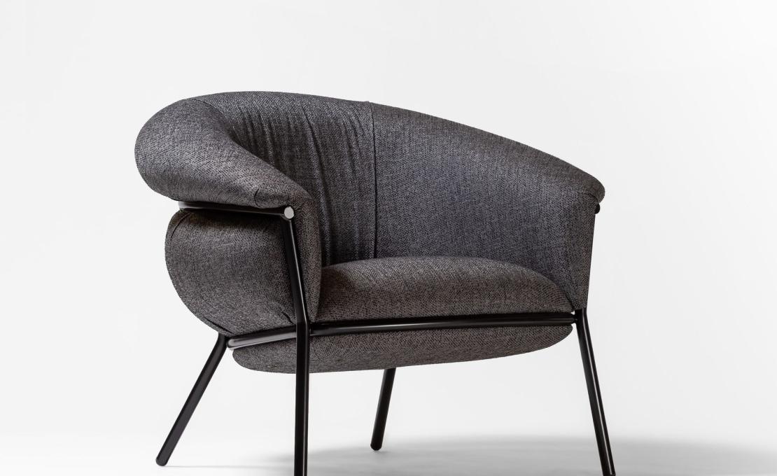 Кресло от фабрики BD Barcelona Design модель Grasso Arm