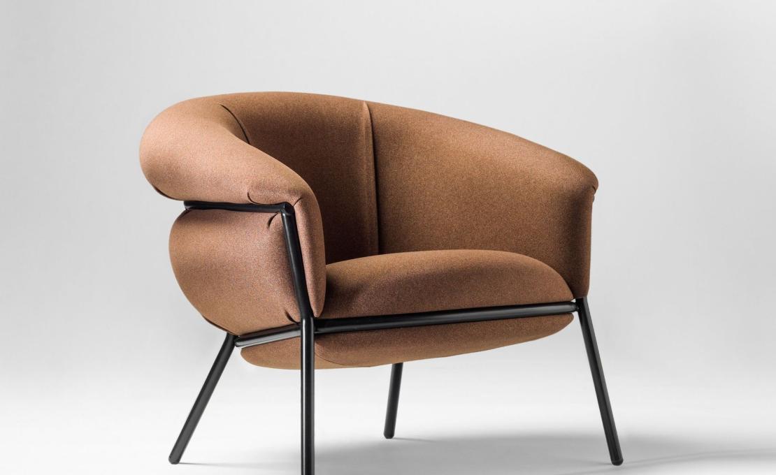 Кресло от фабрики BD Barcelona Design модель Grasso Arm