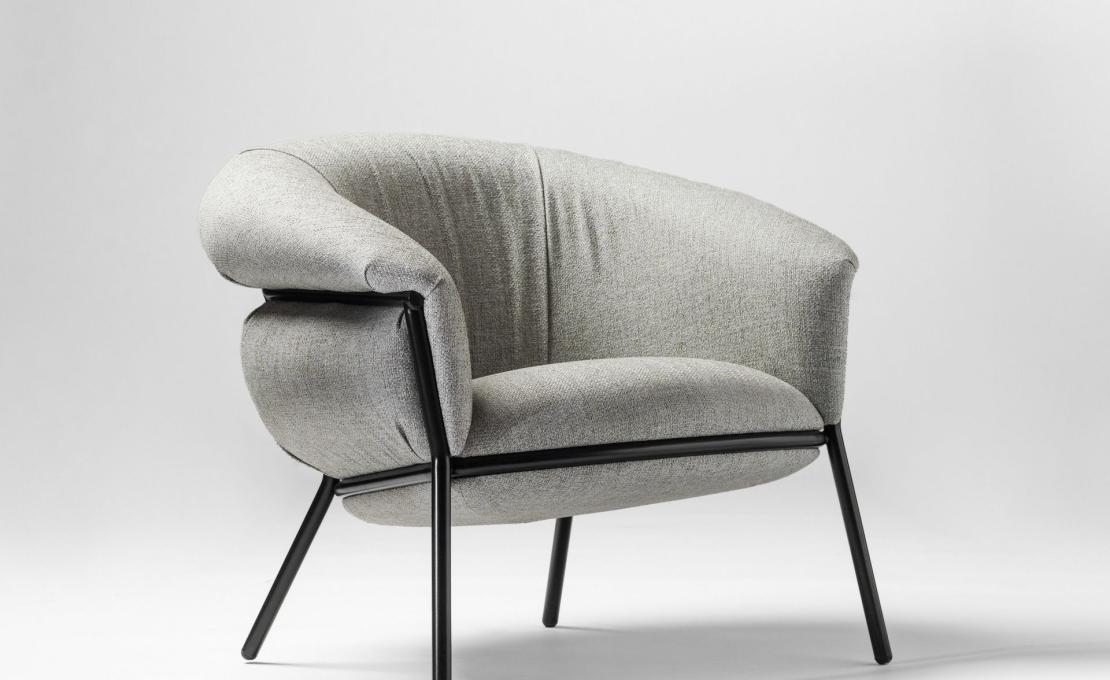 Кресло от фабрики BD Barcelona Design модель Grasso Arm