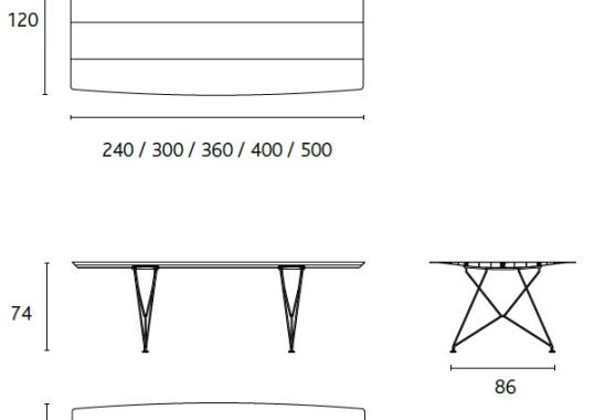 Стол BD Barcelona Design B120-WOOD image 2