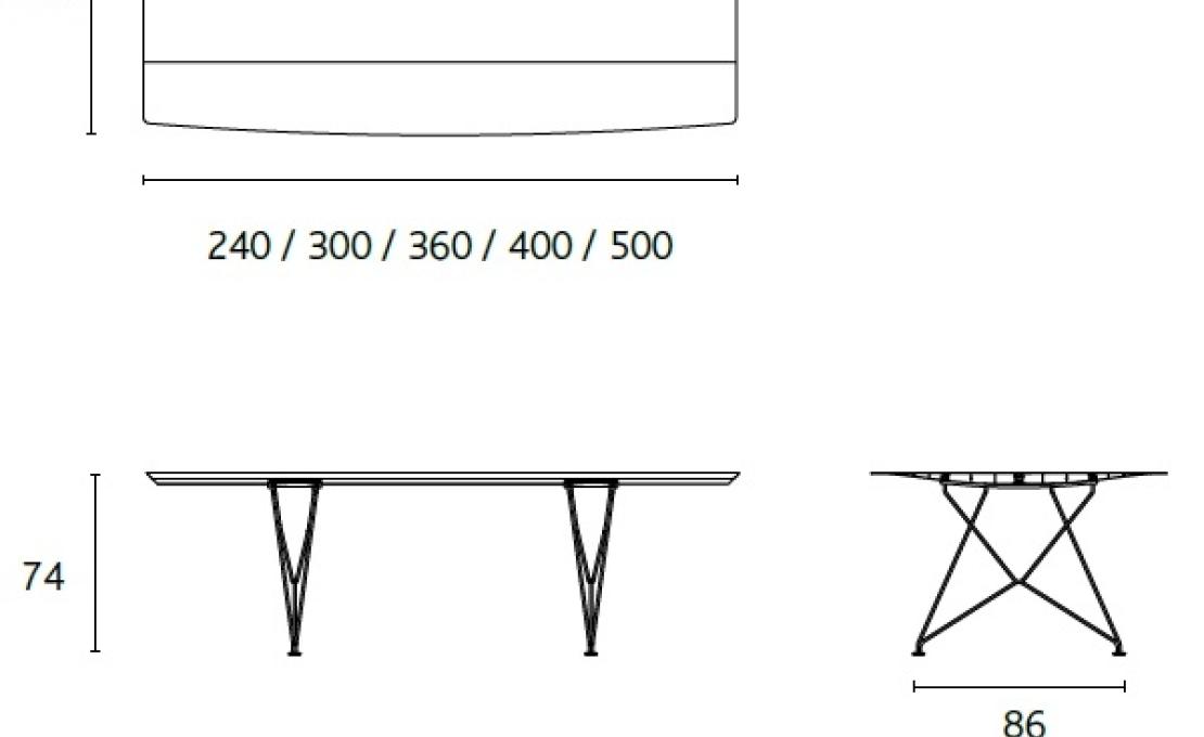 Стол от фабрики BD Barcelona Design модель B120-WOOD