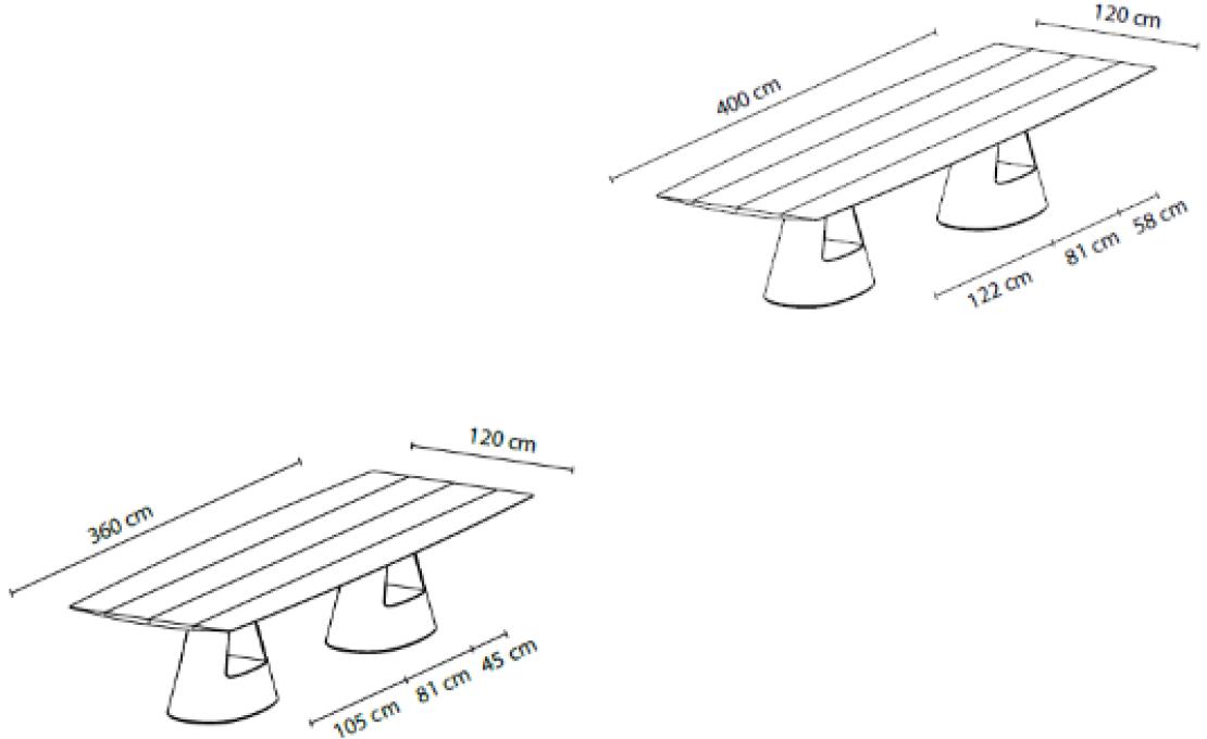 Стол от фабрики BD Barcelona Design модель B-CONCRETE