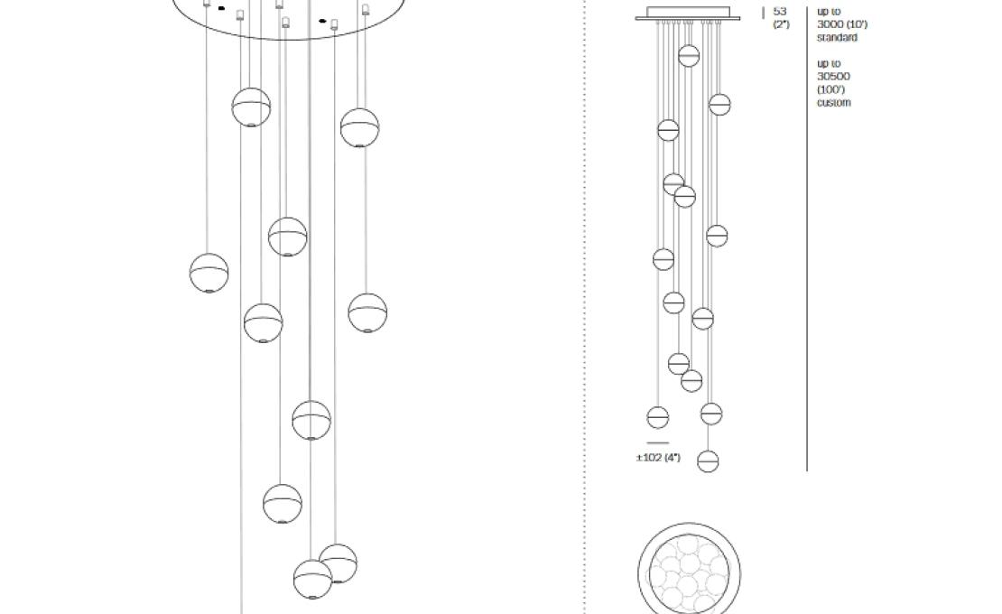 Подвесной светильник от фабрики Bocci модель 14.11 Pendant