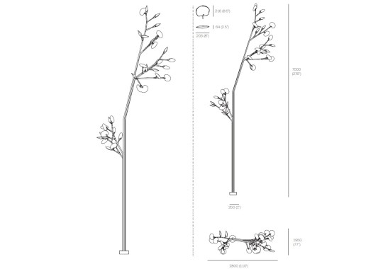Технические характеристики и чертежи Bocci 16.25 Aspen Outdoor