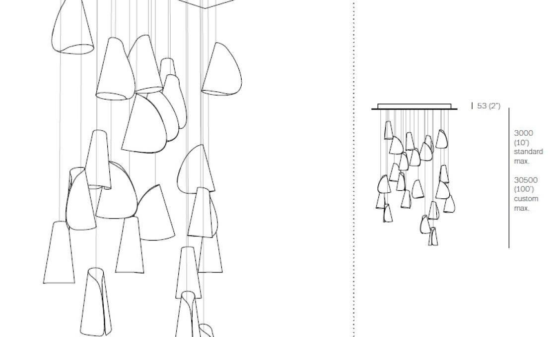 Подвесной светильник от фабрики Bocci модель 21.21 Pendant