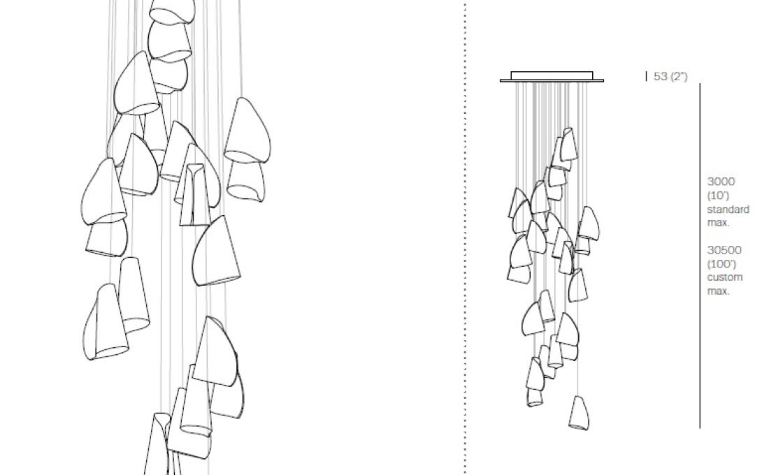 Подвесной светильник от фабрики Bocci модель 21.26 Pendant