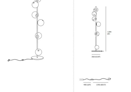 Торшер Bocci 28 Stem Floor Lamp image 3