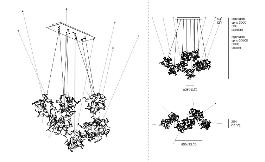 Подвесной светильник от фабрики Bocci модель 44 Pendant Lamp