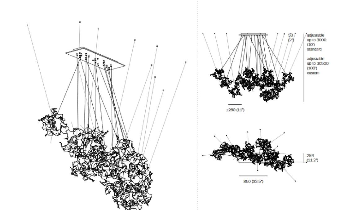 Подвесной светильник от фабрики Bocci модель 44 Pendant Lamp
