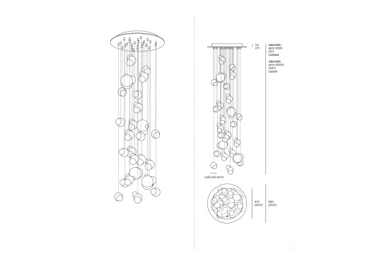 Технические характеристики и чертежи Bocci 57.26 Pendant