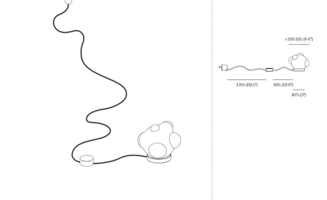 Настольная лампа от фабрики Bocci модель 57T DARK MIRRORED  LAMP