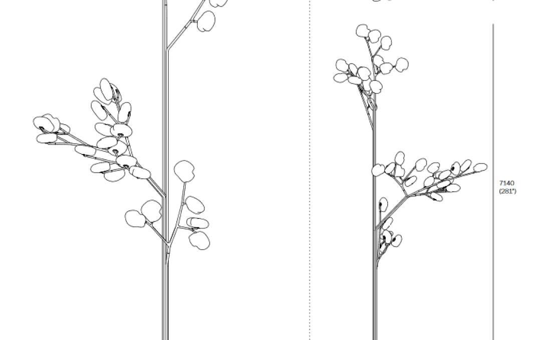 Уличный светильник от фабрики Bocci модель 73 Trunk Floor Lamp