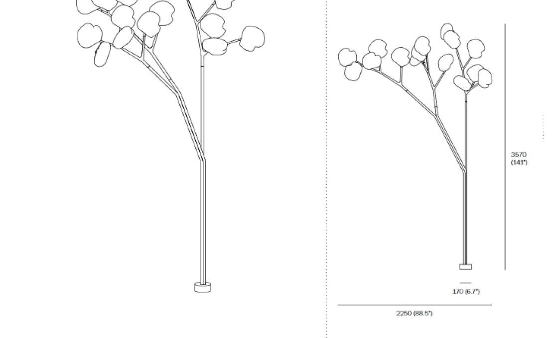 Уличный светильник от фабрики Bocci модель 73 Trunk Floor Lamp