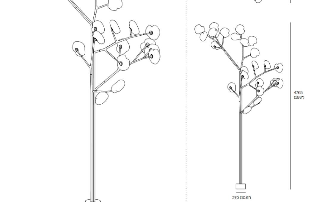 Уличный светильник от фабрики Bocci модель 73 Trunk Floor Lamp