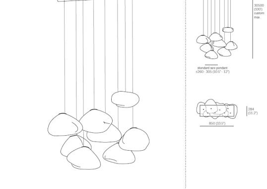 Подвесной светильник от фабрики Bocci модель 73 Suspension Lamp