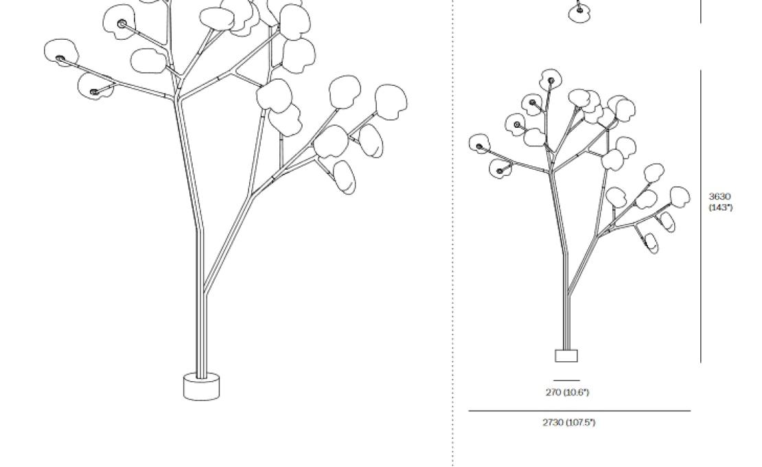 Уличный светильник от фабрики Bocci модель 73 Trunk Floor Lamp