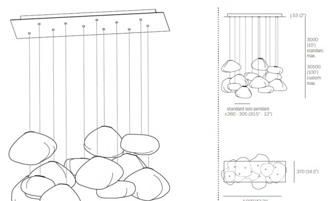 Подвесной светильник от фабрики Bocci модель 73 Suspension Lamp