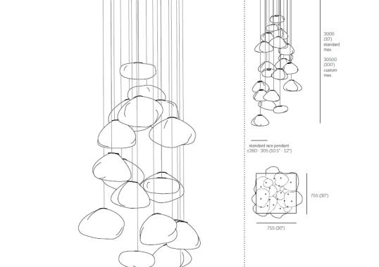 Подвесной светильник от фабрики Bocci модель 73 Suspension Lamp