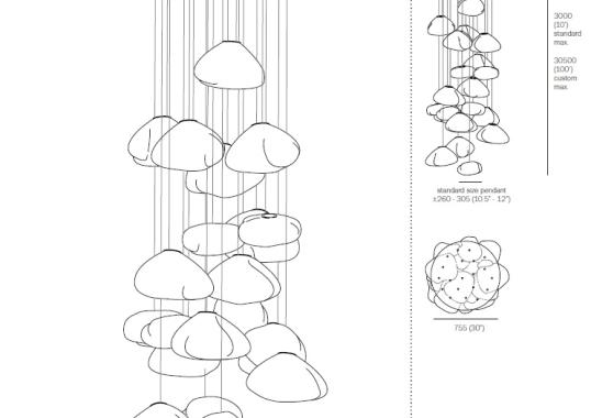 Подвесной светильник от фабрики Bocci модель 73 Suspension Lamp
